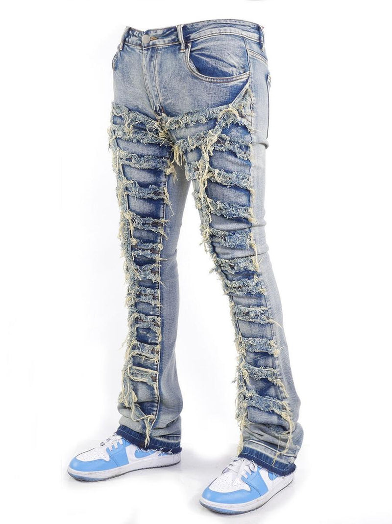 Kontrol Stacked Jeans (Destroy Wash) K22110 - Fresh N Fitted Inc