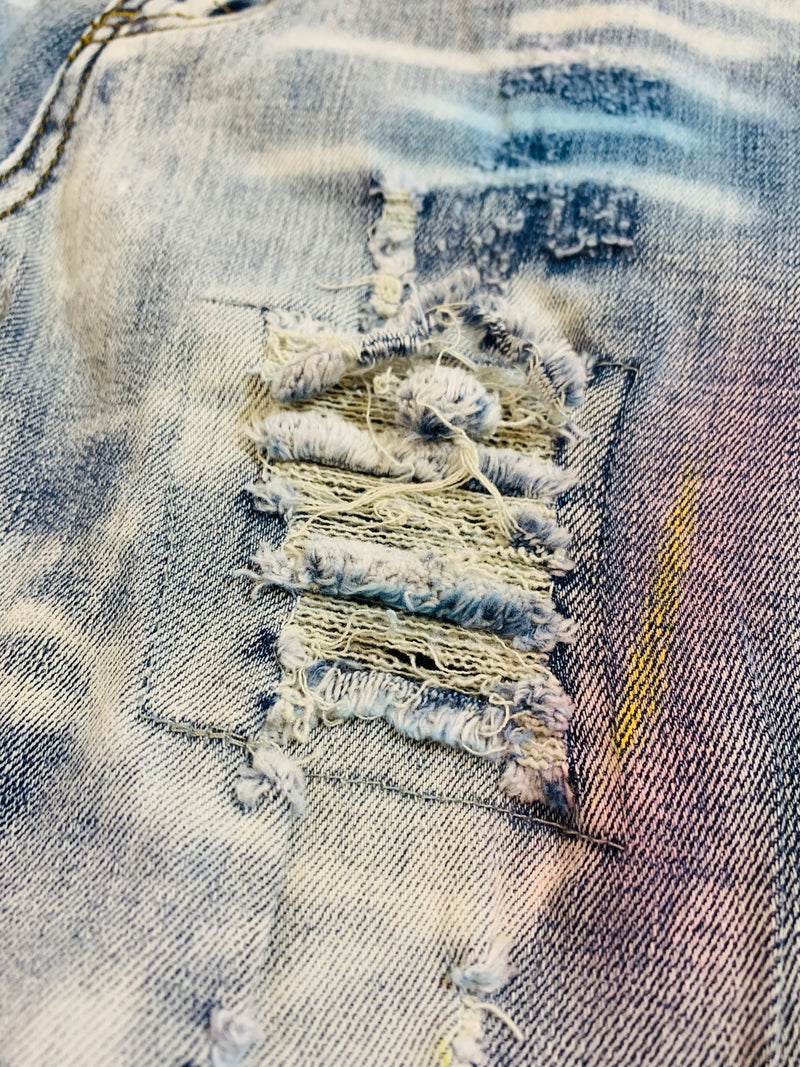 Waimea Kids Distressed Denim w/ Dye (Blue Wash) 8BM5016D - Fresh N Fitted Inc