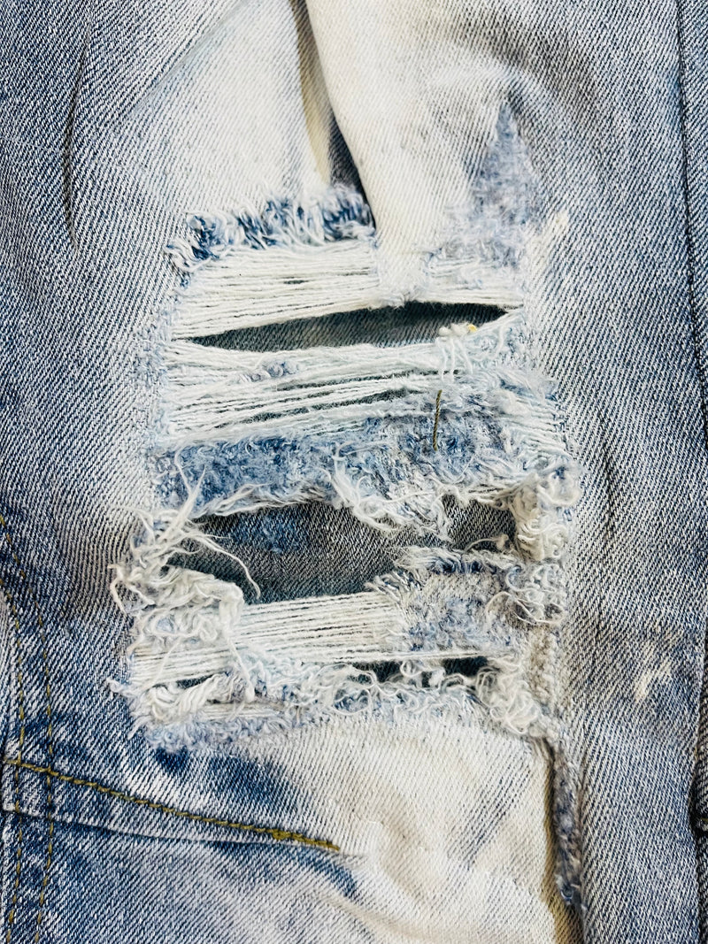 Evolution Distressed Denim (Ice Blue) EV-33600A