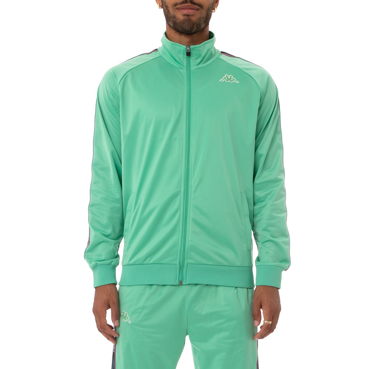 Kappa track hotsell jacket green