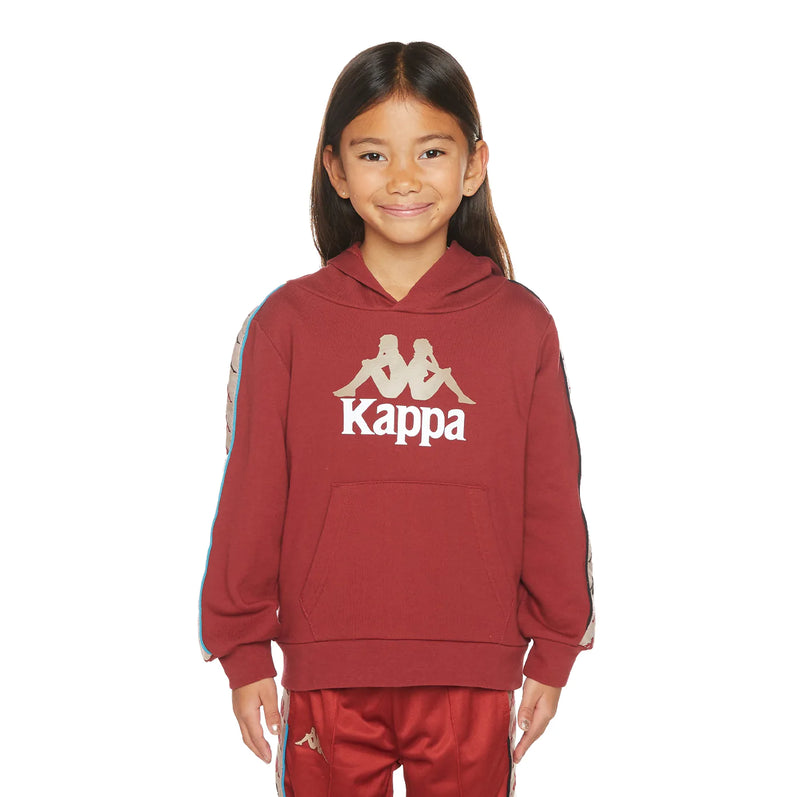 Kappa Kids 'Banda Rocket' Hoodie (Red Dk Dahlia / Turquoise) 311T1JWY - Fresh N Fitted Inc