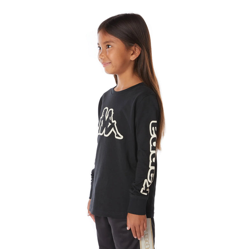 Kappa Kids 'Logo Aby' Longsleeve T-Shirt (Black Smoke) 33172YWY - Fresh N Fitted Inc