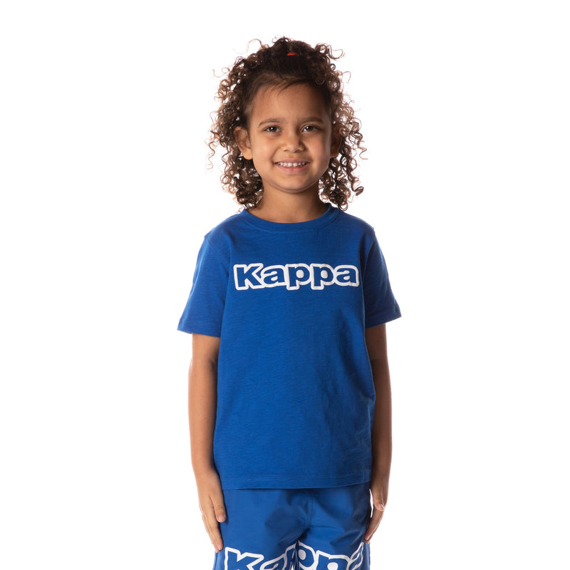 Kappa Kids 'Logo Cabal Boy' T-Shirt (Blue) 37153LW - Fresh N Fitted Inc