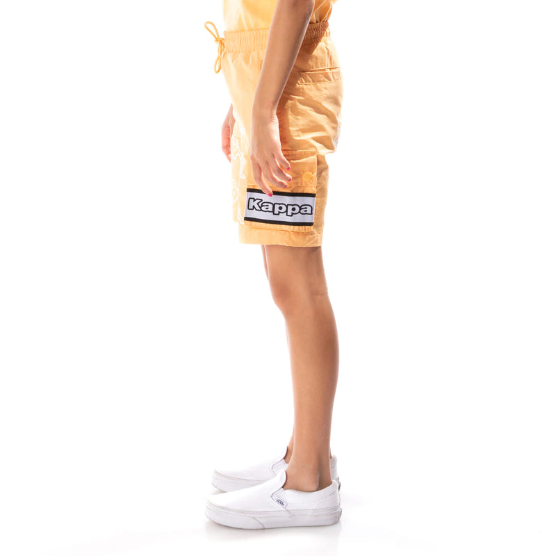 Kappa Kids 'Logo Tape Esso' Cargo Shorts (Lt. Orange) 371F1GW - Fresh N Fitted Inc