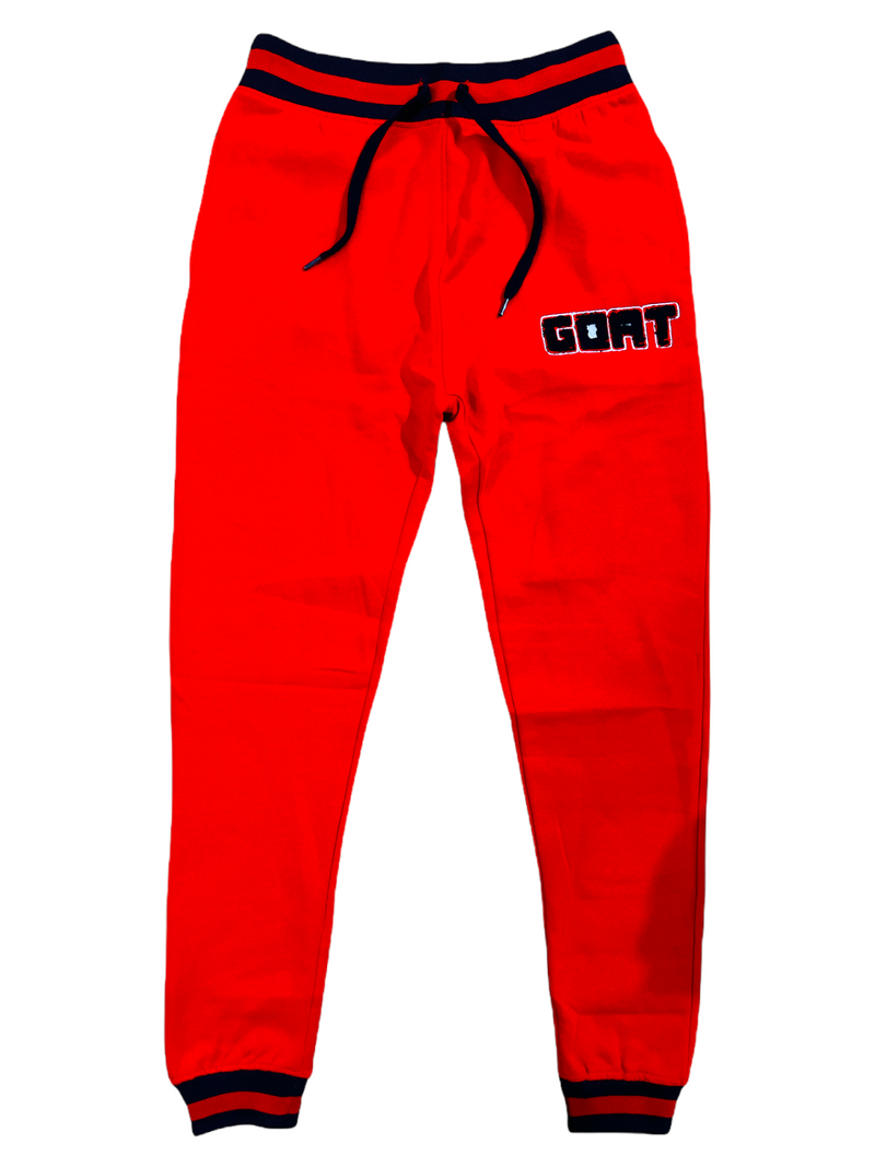 Evolution Kids 'Goat' Chenille Patch Joggers (Red) 10250/45222 LK/K - Fresh N Fitted Inc