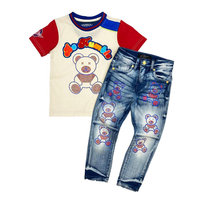Elite Denim Kids 'Cruise' Stone Jeans (Light Wash) 480-JR - Fresh N Fitted Inc