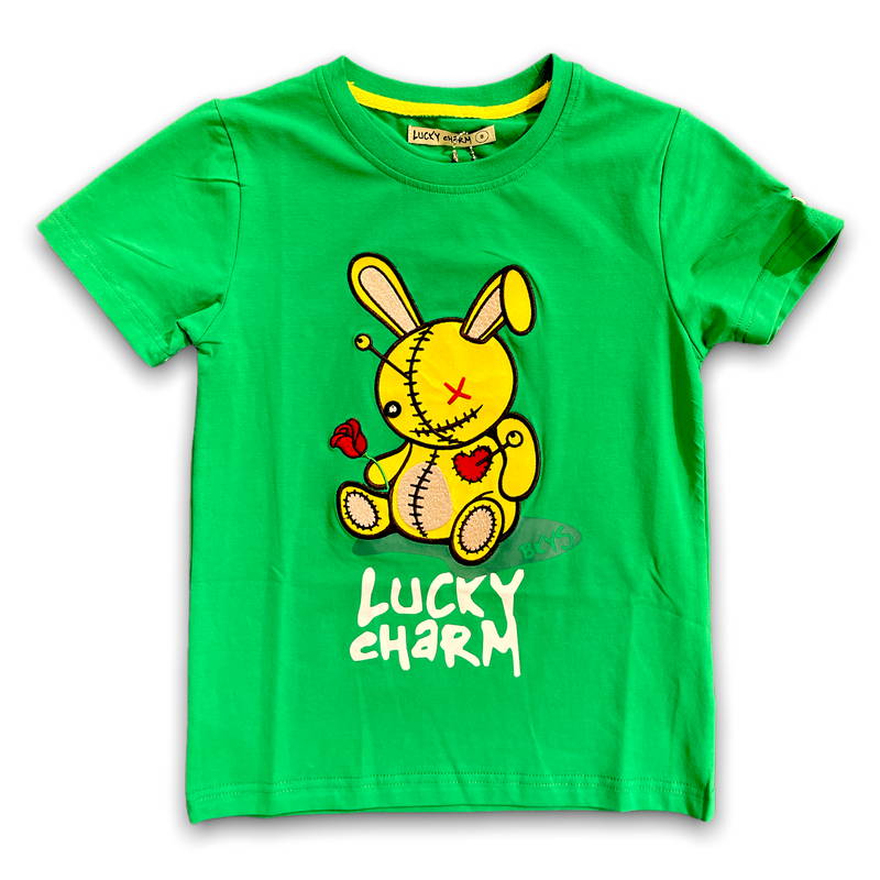 BKYS Kids 'Lucky Charm' T-Shirt (K.Green) T934B/T - Fresh N Fitted Inc