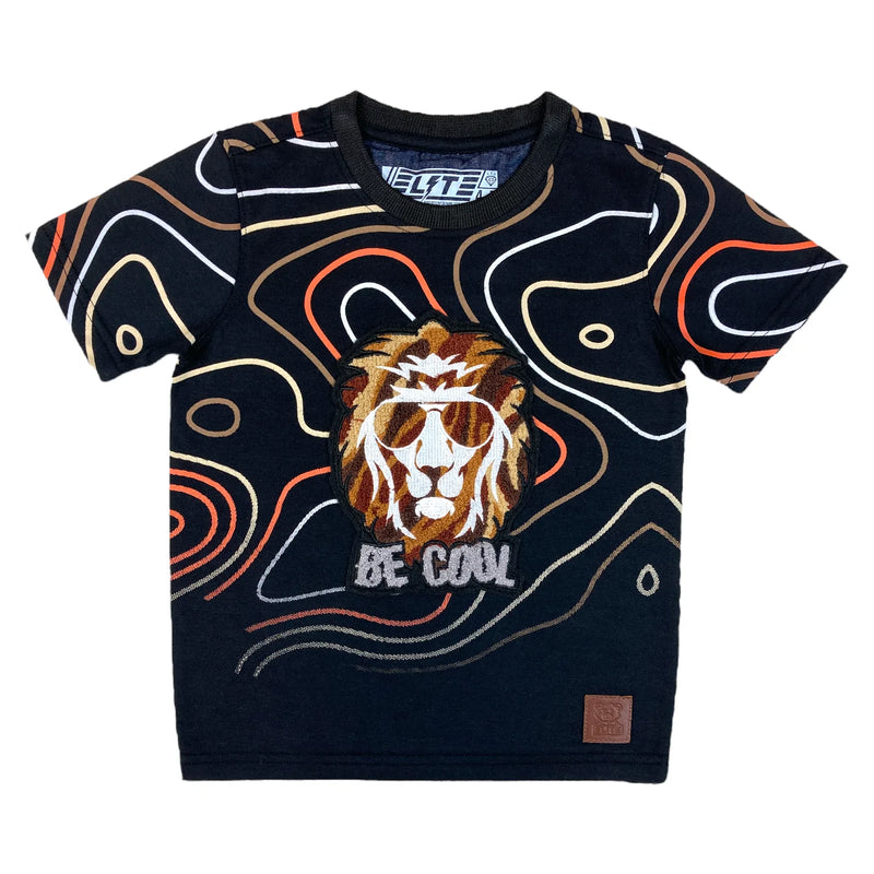 Elite Denim Kids 'Be Cool' T-Shirt (Mocha) 4179-JR - Fresh N Fitted Inc