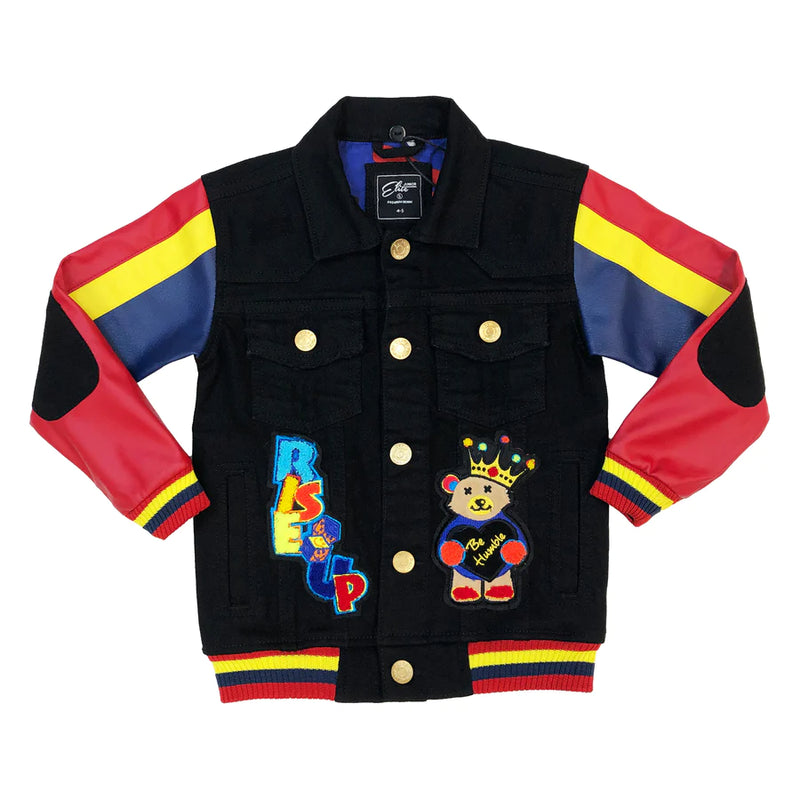 Elite Denim Kids 'MAFIA-ll' Denim Jacket 463-T1-JR - Fresh N Fitted Inc