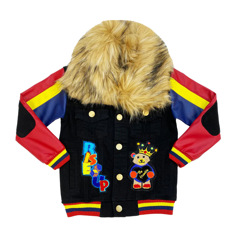 Elite Denim Kids 'MAFIA-ll' Denim Jacket 463-T1-JR - Fresh N Fitted Inc