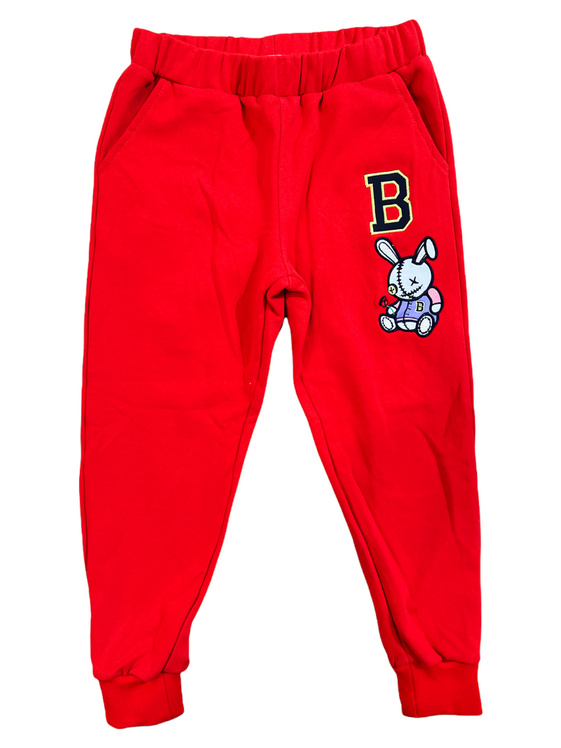 BKYS Kids 'Lucky Charm Bomber' Joggers (Red) P426B/T - Fresh N Fitted Inc