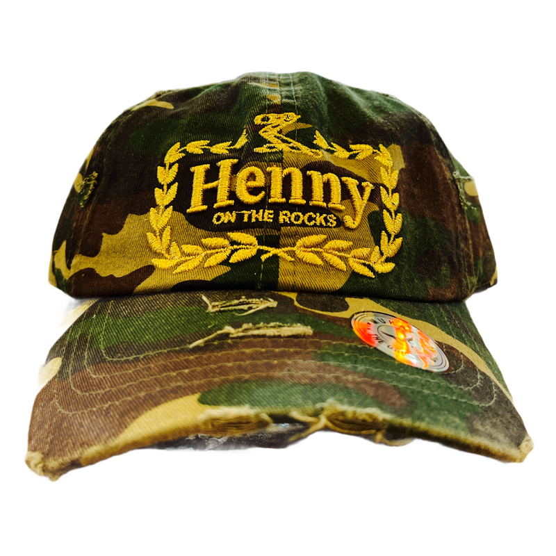 'Henny' Dad Hat (Camo) MUD2103 - Fresh N Fitted Inc