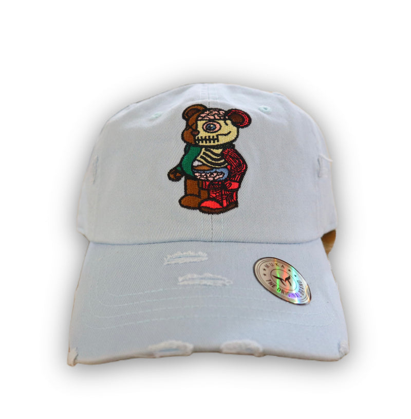 'Robot Bear' Dad Hat (Lt.Blue) MUD2123 - Fresh N Fitted Inc