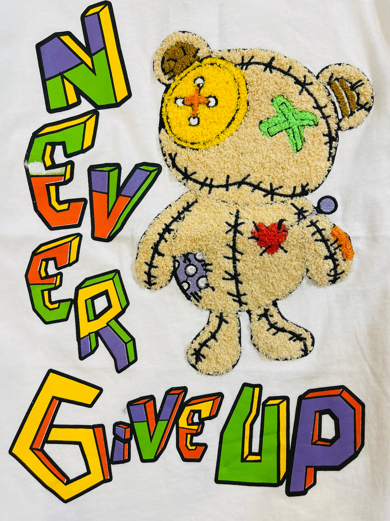 Switch Kids 'Never Give Up' T-Shirt (White) SF1009K - Fresh N Fitted Inc