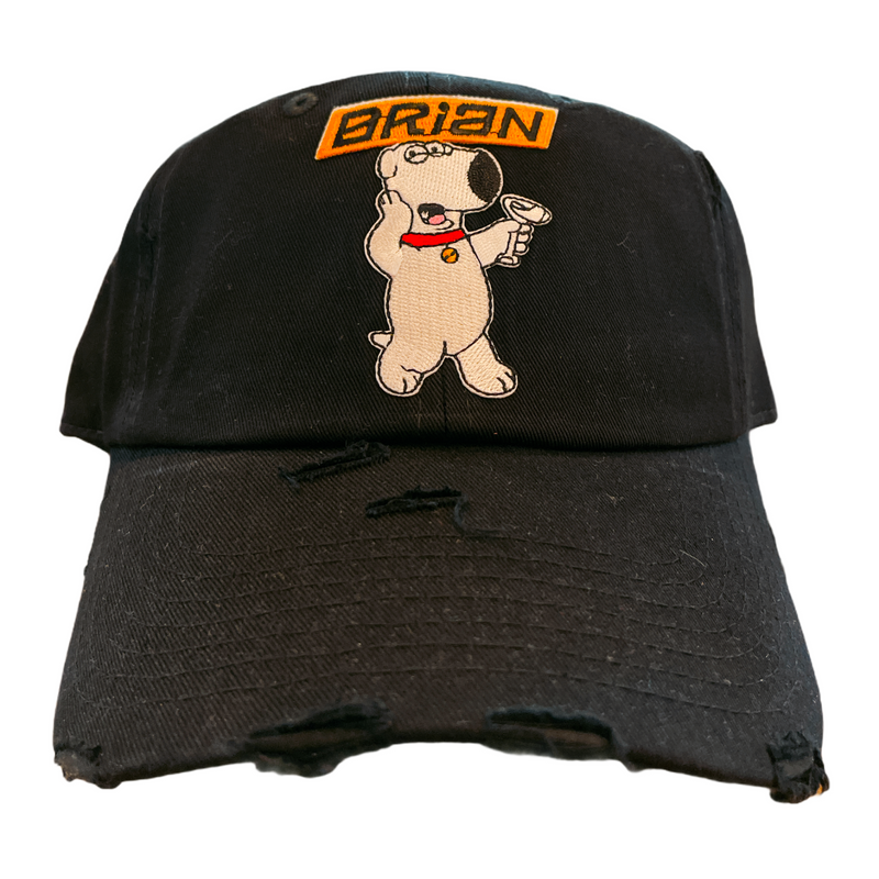 'Brian' Dad Hat (Black) - Fresh N Fitted Inc