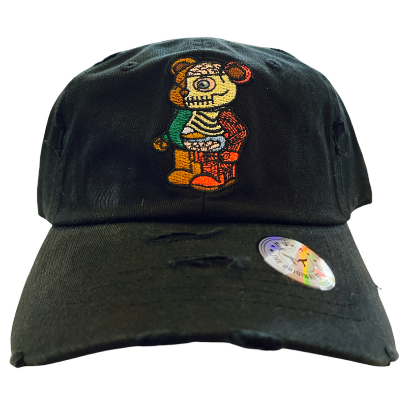 'Robot Bear' Dad Hat (Black) MUD2123 - Fresh N Fitted Inc