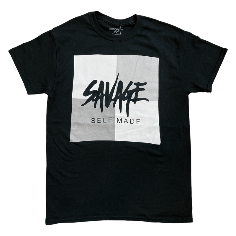 3Forty Inc. 'Self Made Savage' T-Shirt (Black) - Fresh N Fitted Inc