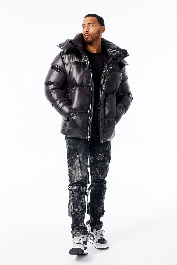 Jordan Craig 'Astoria' Bubble Jacket (Black) 91542 - Fresh N Fitted Inc