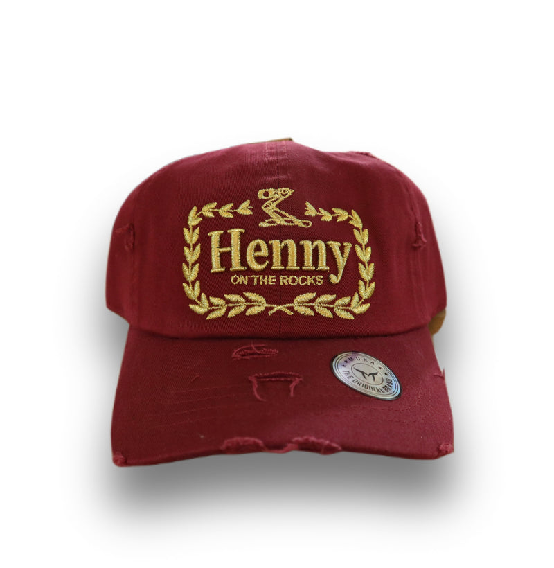 'Henny' Dad Hat (Burgundy) MUD2103 - Fresh N Fitted Inc