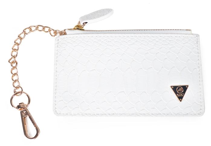 Mint Anaconda Leather Pouch (White) - Fresh N Fitted Inc