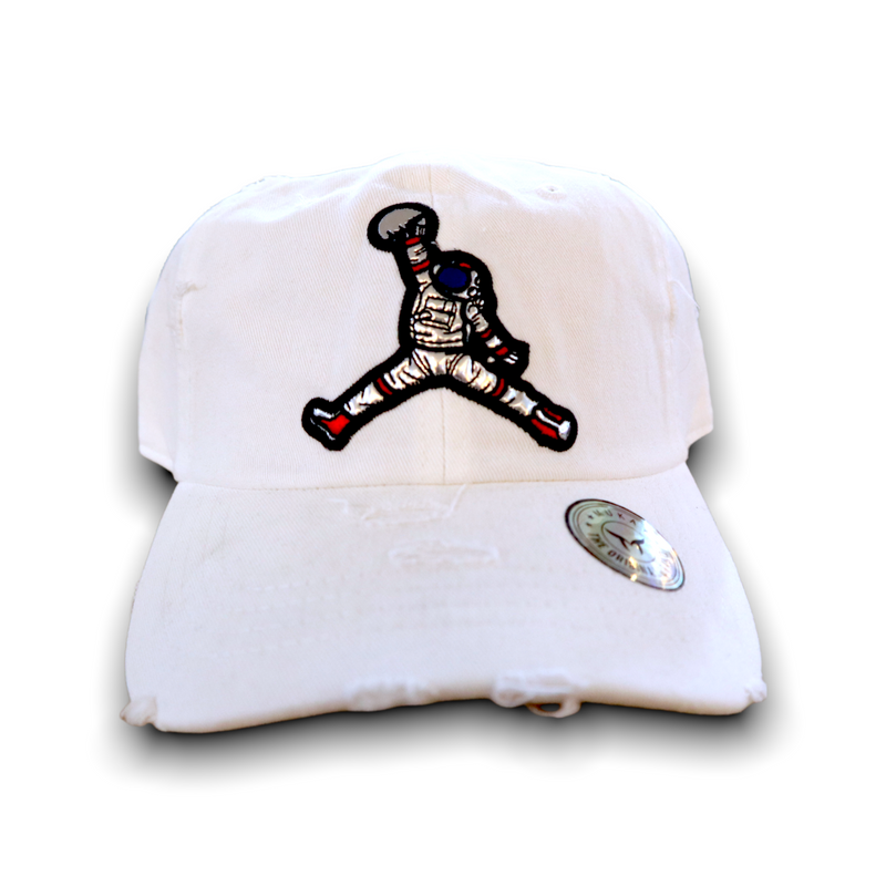 'Space Air' Dad Hat (White) MUD2120 - Fresh N Fitted Inc