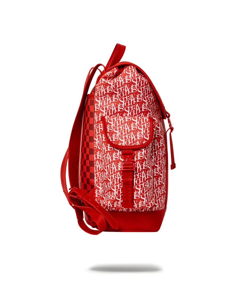 Sprayground Kid Tri Split Montecarlo Backpack - Red