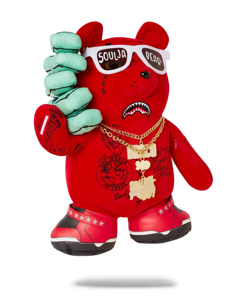 SPRAYGROUND 'Soulja Bear' Backpack (Red) B4953