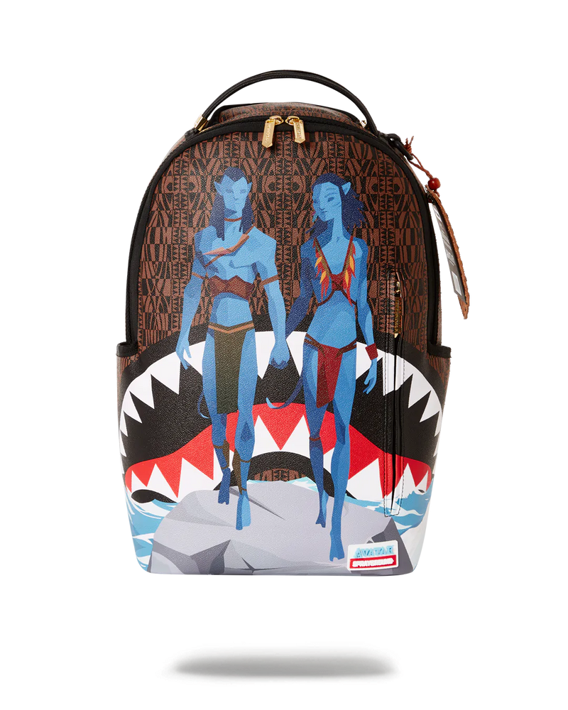 SPRAYGROUND 'Avatar Jake and Neytiri' Backpack (Black/Blue) B5193