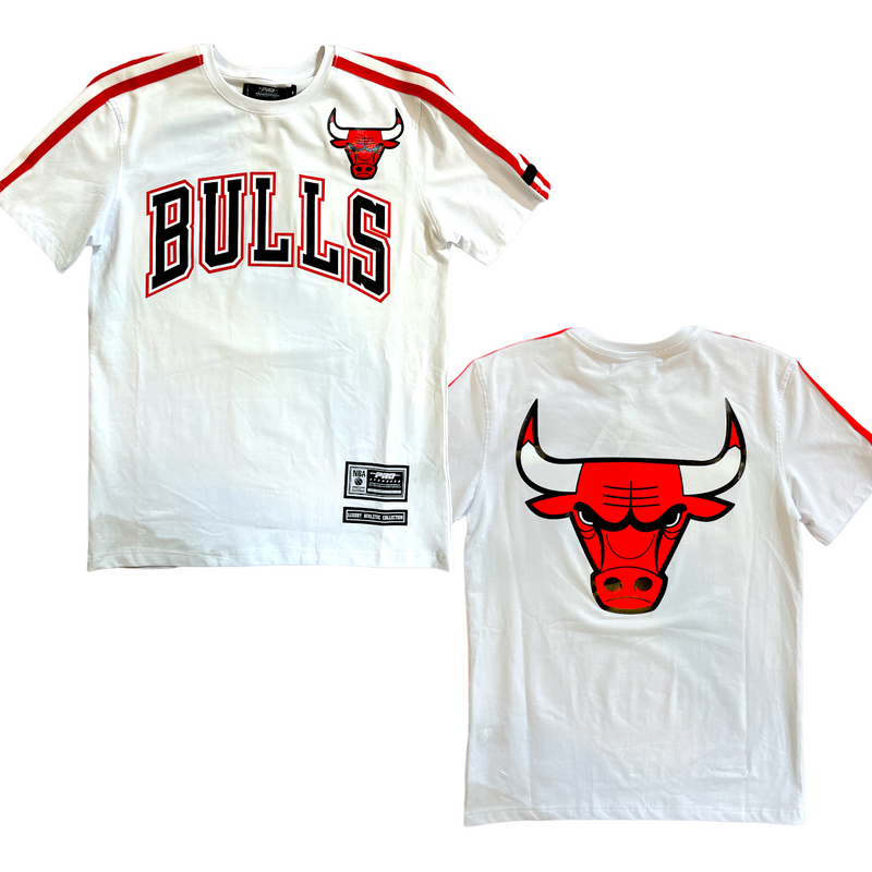 Pro Standard Chicago Bulls Logo Pro Team Shirt (White/Red) BCB154378 - Fresh N Fitted Inc