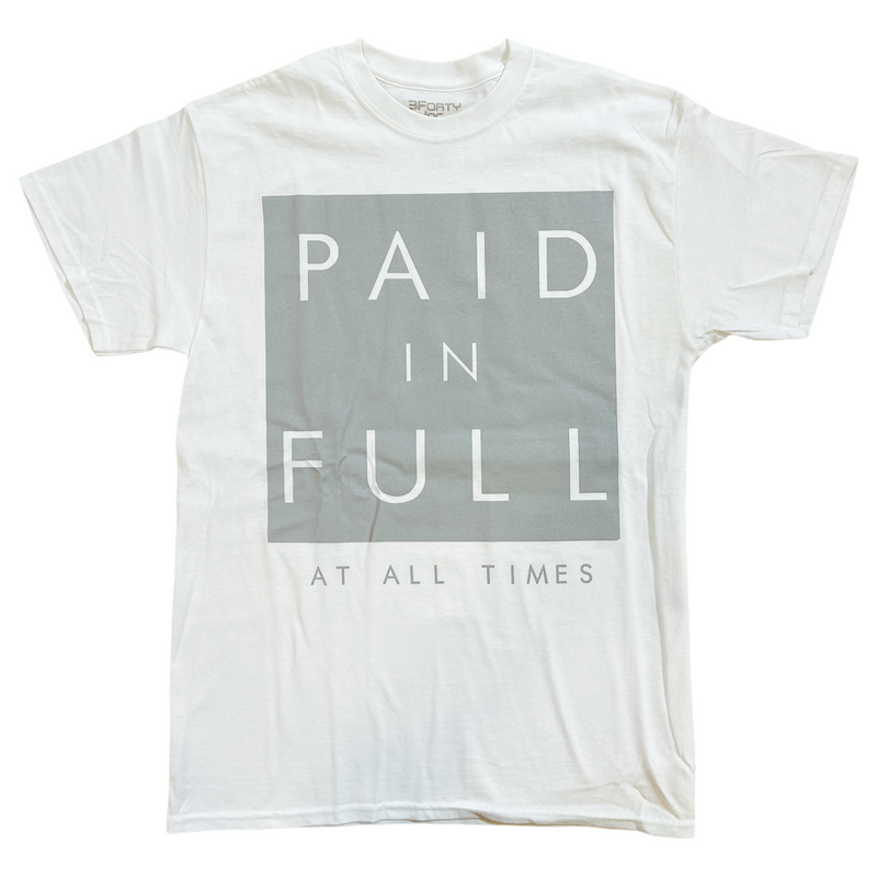3Forty Inc. 'Original Paid In Full' T-Shirt (White) - Fresh N Fitted Inc