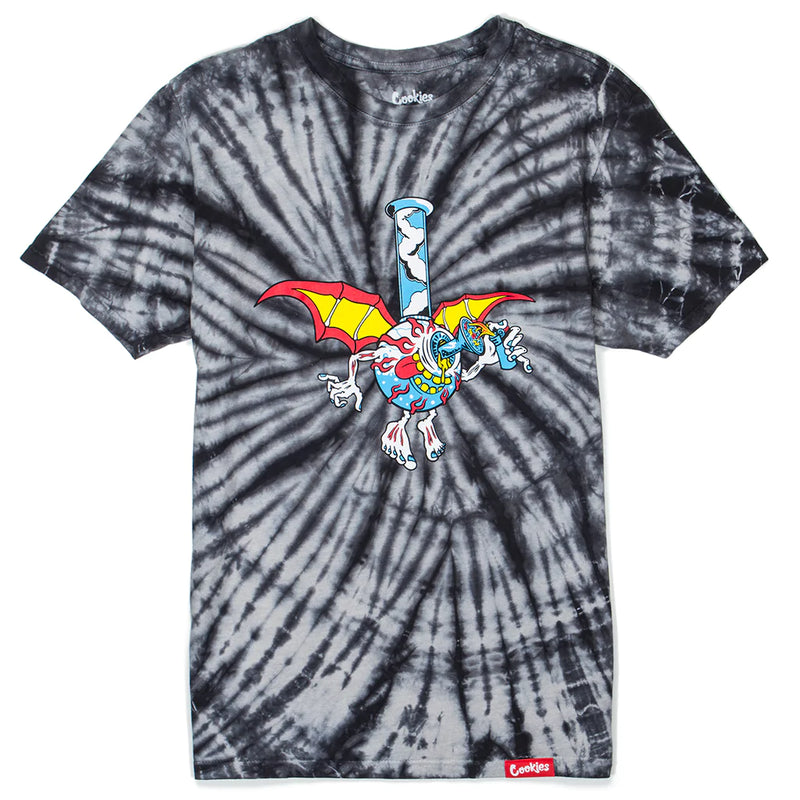 Cookies Bong Outta Hell Tie Dye T-Shirt (Spider Grey) 1557T5933 - Fresh N Fitted Inc