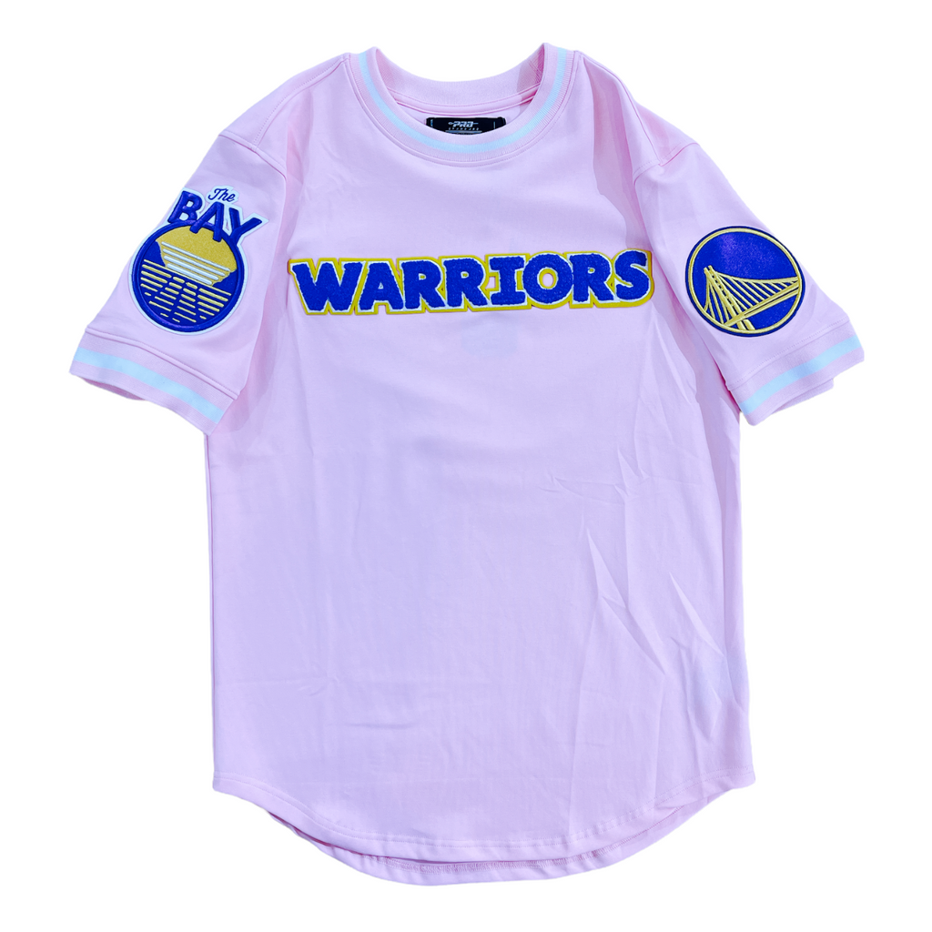 Pink golden 2024 state warriors jersey