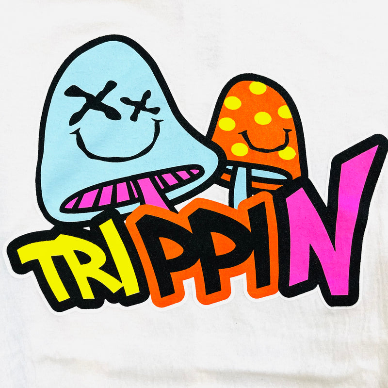 3Forty Inc. 'Trippin Mushroom' T-Shirt (White) 2597 - Fresh N Fitted Inc