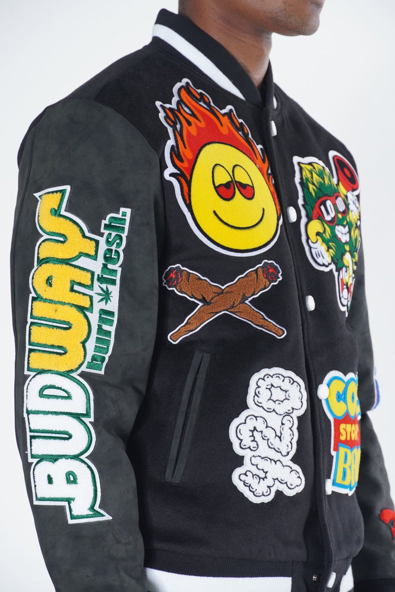 Frost Originals 'Cooley High' Varsity Jacket (Black) F1040