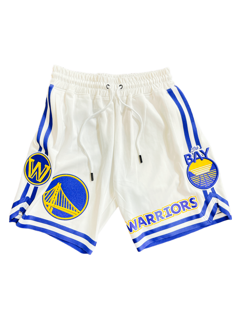 Pro Standard Golden State Warriors Pro Team Shorts (White) BGW351857 - Fresh N Fitted Inc
