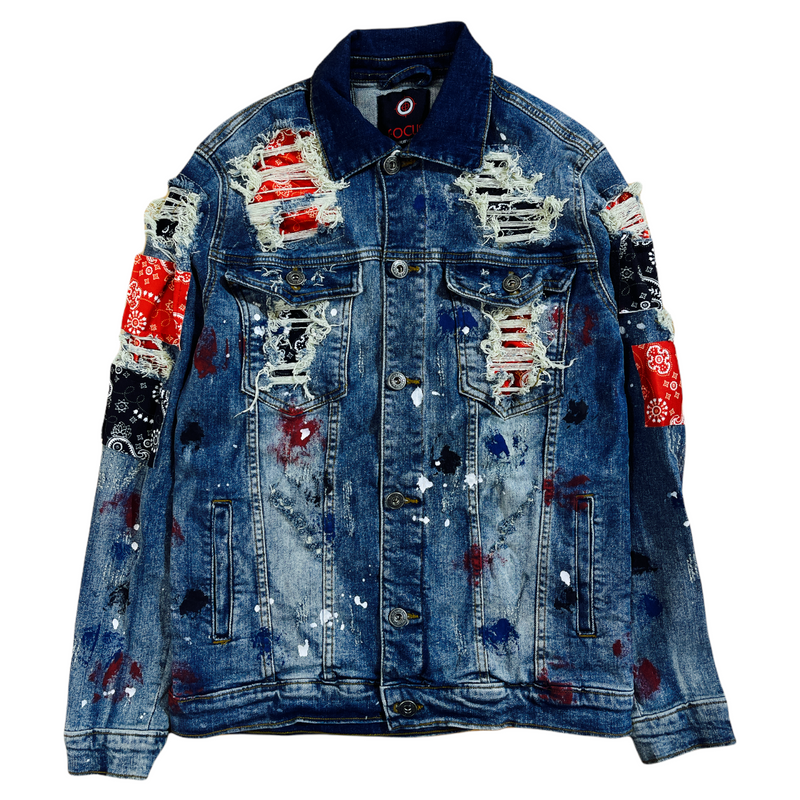 Focus 'Paisley' Denim Jacket (Vintage) 3341-J - Fresh N Fitted Inc
