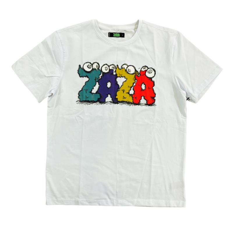 Zaza 'Creatures' T-Shirt (White) ZA1960012 - Fresh N Fitted Inc