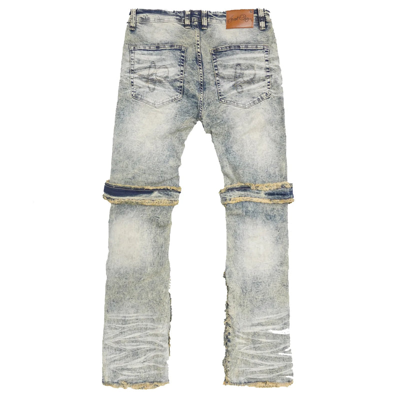 Frost Originals 'Straps' Stacked Denim (Dirt Wash) F1741 - Fresh N Fitted Inc