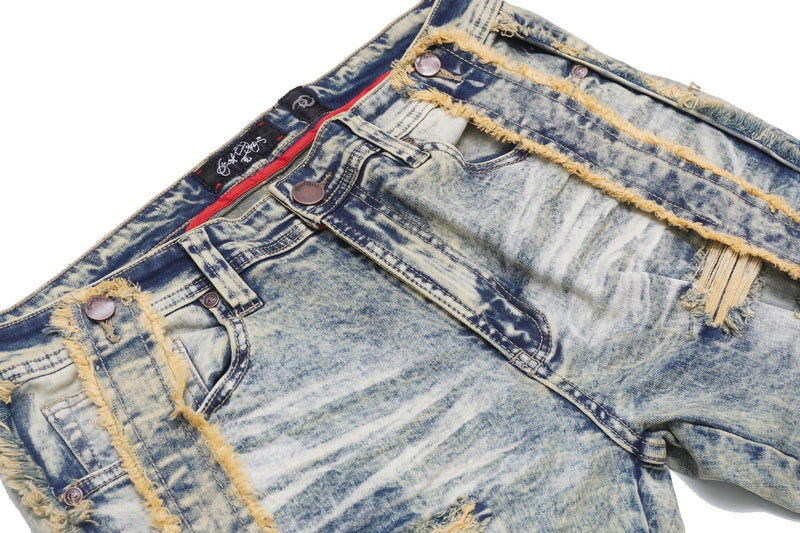 Frost Originals 'Straps' Stacked Denim (Dirt Wash) F1741 - Fresh N Fitted Inc