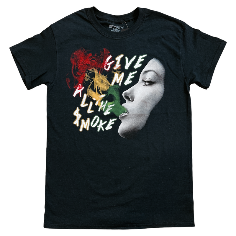 3Forty Inc. 'Give Me All The Smoke' T-Shirt (Black) - Fresh N Fitted Inc