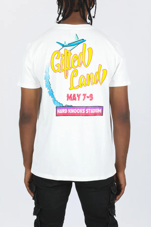 GFTD 'Gifted Land' T-Shirt (White) - Fresh N Fitted Inc