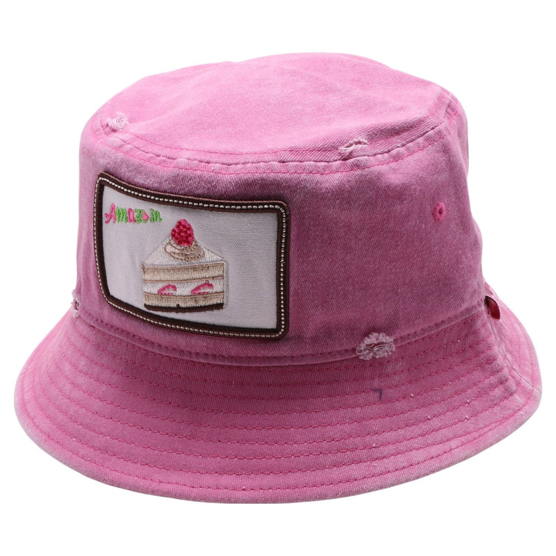 Pitbull Amaze In Life 'Cake Patch' Bucket Hat (Pink) FD1CK1PP - Fresh N Fitted Inc