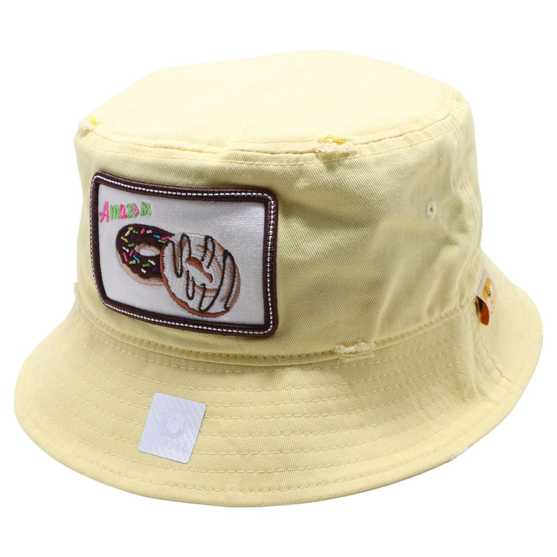 Pitbull Amaze In Life 'Donut2 Patch' Bucket Hat (Vanilla) FD1DN2VN - Fresh N Fitted Inc