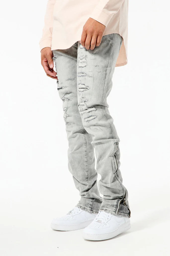 Ross - Pinnacle Stacked Denim (Arctic Grey) JR1051 - Fresh N Fitted Inc