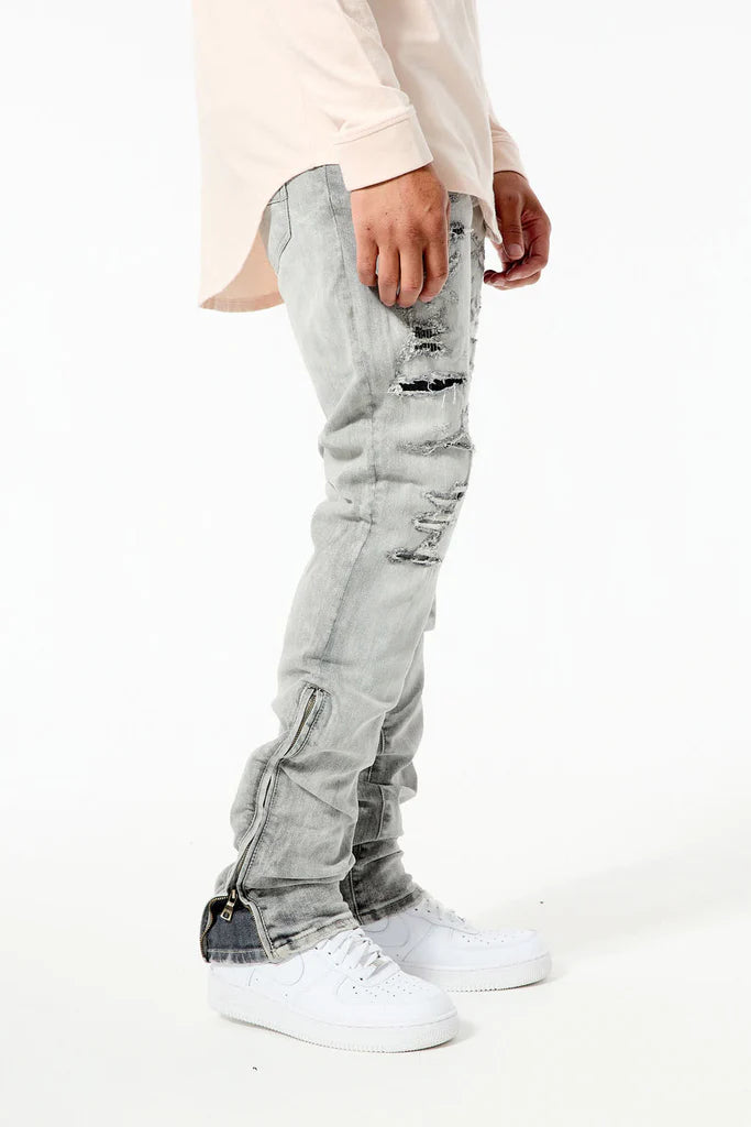 Ross - Pinnacle Stacked Denim (Arctic Grey) JR1051 - Fresh N Fitted Inc