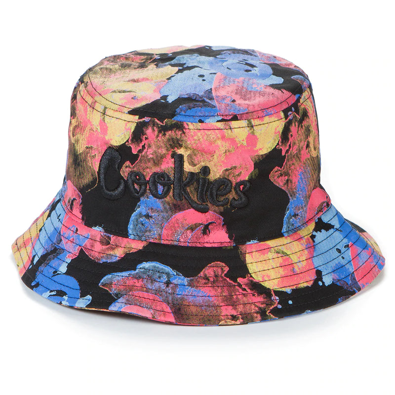 Cookies 'Lanai' Cotton Canvas Bucket Hat (Black) 1558X6137 - Fresh N Fitted Inc