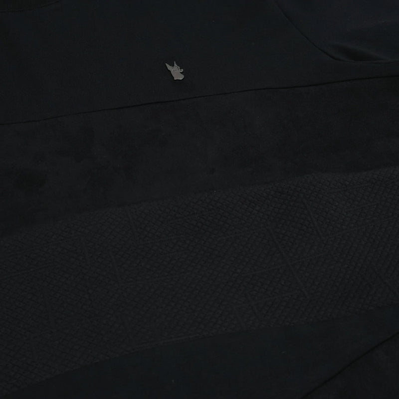 Makobi 'Layered Jacquard' T-Shirt (Black) M277