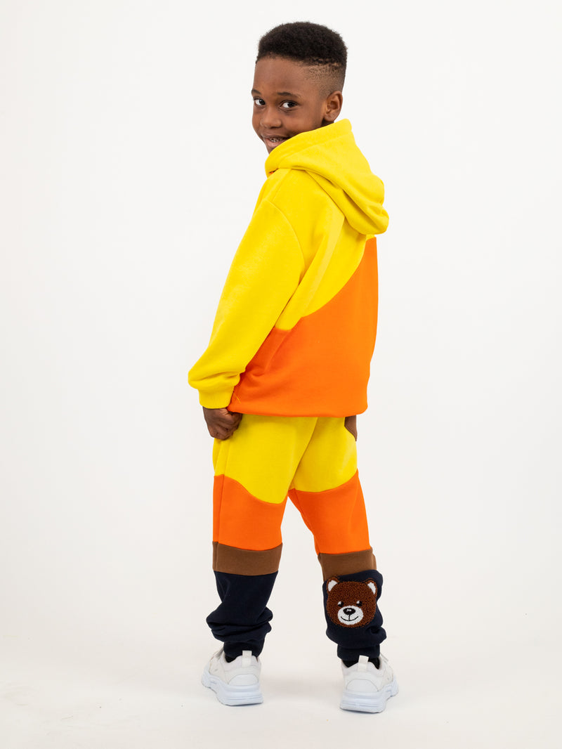 Finch LA Kids 'Teddy Bear' Hoodie (Yellow) C-5009 - Fresh N Fitted Inc