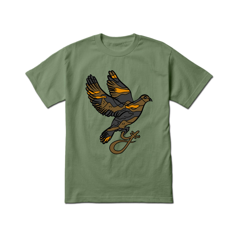 Yumm 'Earth Camo Dove' T-Shirt (Military Green) - Fresh N Fitted Inc