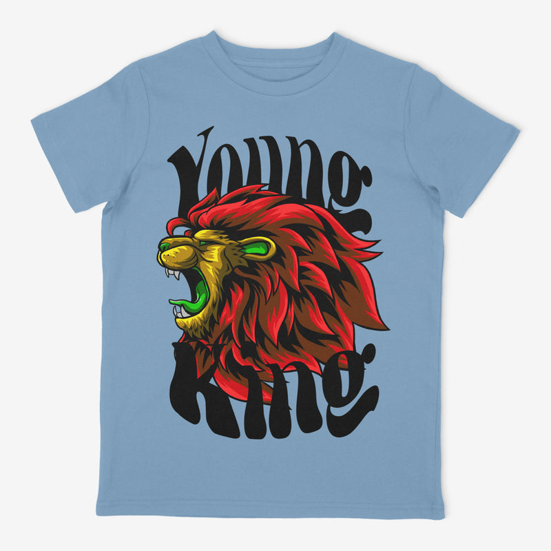 Young King Co "Fearless" Kids Tee (Sky Blue) - Fresh N Fitted Inc